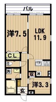 fare KAMEIDOの間取り画像