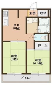 成小路ハイツの間取り画像
