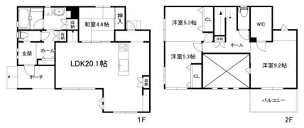 同志社山手貸家の間取り画像