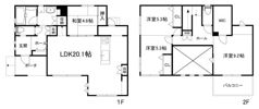 同志社山手貸家の間取り画像