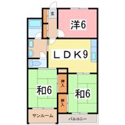 グランドハイツ田辺の間取り画像