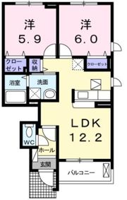 クレメントの間取り画像