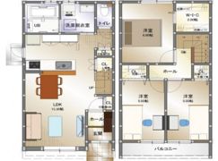 Afit 楽々園の間取り画像