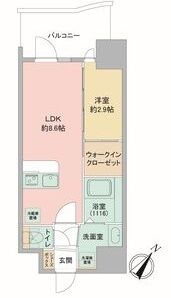 セレニテ神戸駅前アリエの間取り画像