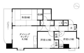 ダイアパレス竹原の間取り画像