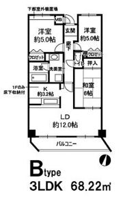 グレンエデン北谷の間取り画像