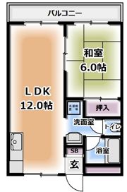大一南野口マンションの間取り画像