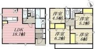 クレイドルガーデン江南市古知野町花霞第1 1号棟の間取り画像