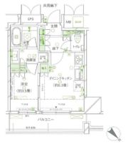 レフィール築地レジデンスの間取り画像