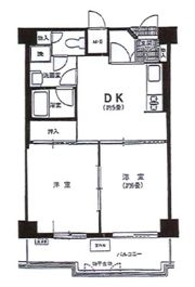三越ゼームス坂マンションの間取り画像