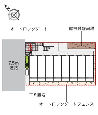 近くに施設あり