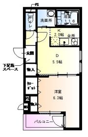 フジパレス豊新Ⅰ番館の間取り画像