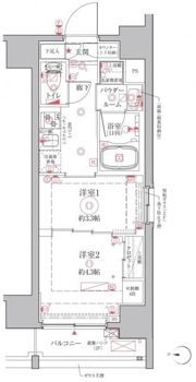 クレイシアIDZ台東竜泉の間取り画像