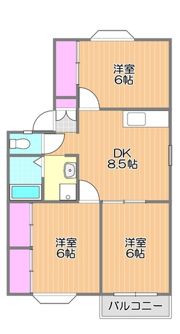 アーバン・ハイツ松新ⅡA棟の間取り画像