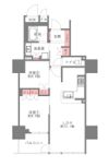 シャリエ松屋町タワーレジデンスの間取り画像