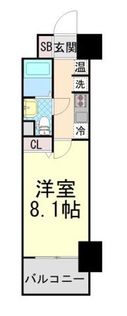 アドバンス三宮Ⅳルシールの間取り画像