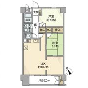 東武鶴瀬西口サンライトマンションの間取り画像