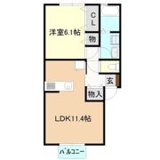 ローズガーデンB棟の間取り画像
