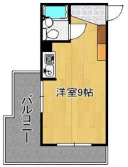山内ピュアシティ片野701号の間取り画像
