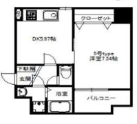 R SQUARE 東天満の間取り画像