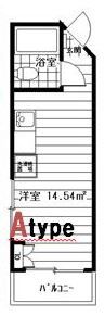 スタジオハゴロモの間取り画像