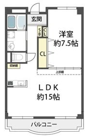 グリーンハイツ諏訪山の間取り画像