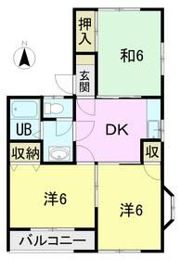 横田コーポの間取り画像