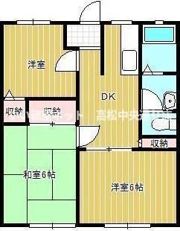 パナハイツ三条A棟の間取り画像