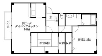 フォブールつばき B棟の間取り画像