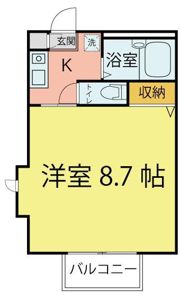 カーサ宮千代Aの間取り画像