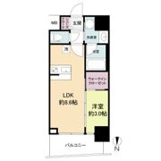 セレニテ江坂グランデの間取り画像