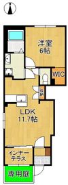 仮）北九州市八幡西区陣原3丁目アパート新築工事の間取り画像