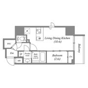 AFFLUENCE難波EASTの間取り画像