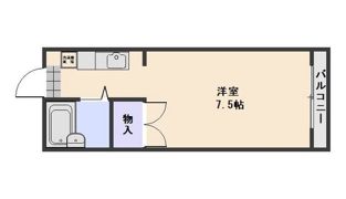 竹田レジデンスBの間取り画像