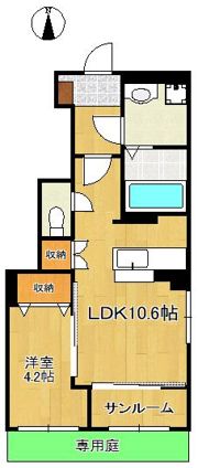 ディアコート桜の間取り画像