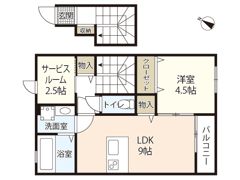 ソリエ長束の間取り画像