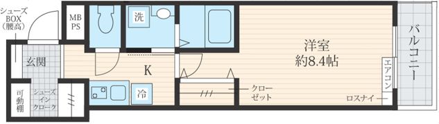 フォセット東日暮里の間取り画像