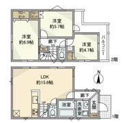 阿佐谷北戸建の間取り画像