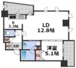 クロスレジデンス大阪新町の間取り画像