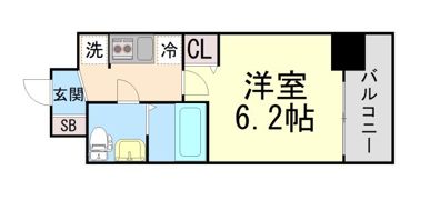エグゼ江坂WEST TAPPの間取り画像
