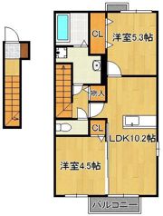 グラシューズ メゾンの間取り画像