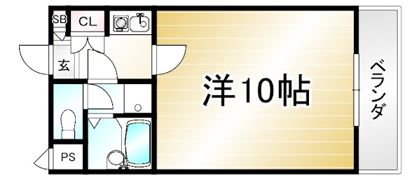 ピラーズ御所西の間取り画像
