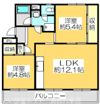 ヴィラナリー屋島7号棟の間取り画像