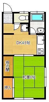 上田ハイツの間取り画像