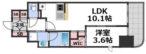 コンフォリア・リヴ北浜淡路町の間取り画像