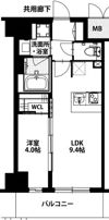 S-RESIDENCE神戸みなと元町aloの間取り画像