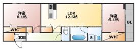 ロイヤルタウン富の原Ⅱの間取り画像