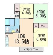 エクセレントサカウエ A棟の間取り画像