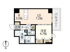 GRAND Bellefare 京橋の間取り画像