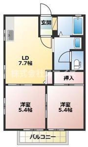 スターハイツ B棟の間取り画像